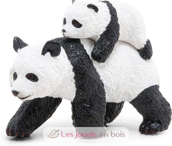 Peluche 'panda' et son bébé