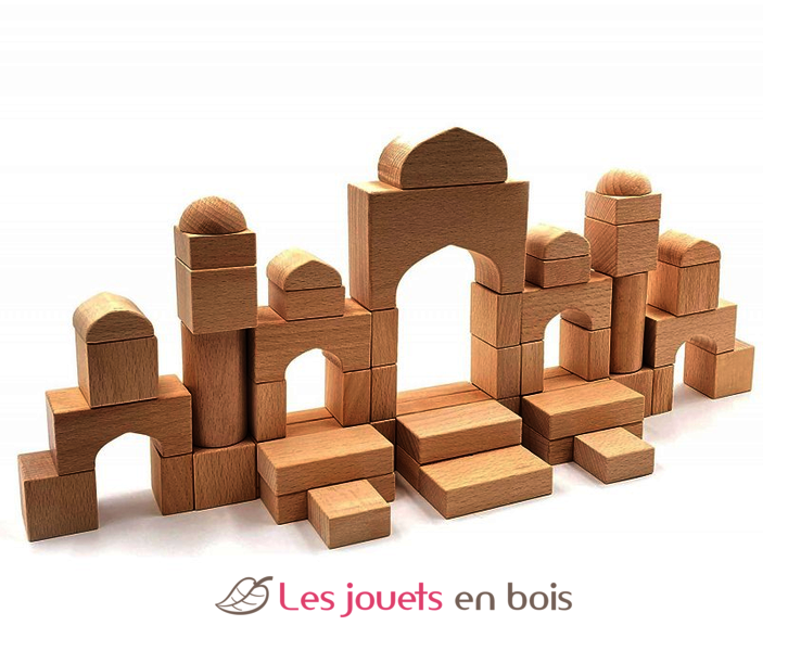 Casse tête de bois château, jeu d'équilibre, jouet éducatif -  France