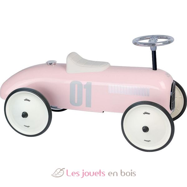 Porteur voiture en métal rose tendre Vilac 1127 - Porteur en métal pour  enfant