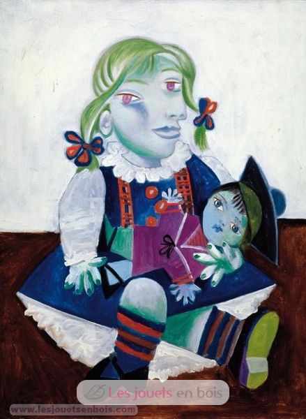Maya à la poupée de PICASSO Puzzle en bois 12 pièces Michèle Wilson