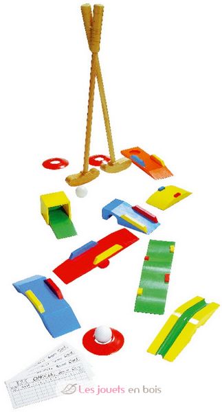Jeu de mini golf en bois clearance