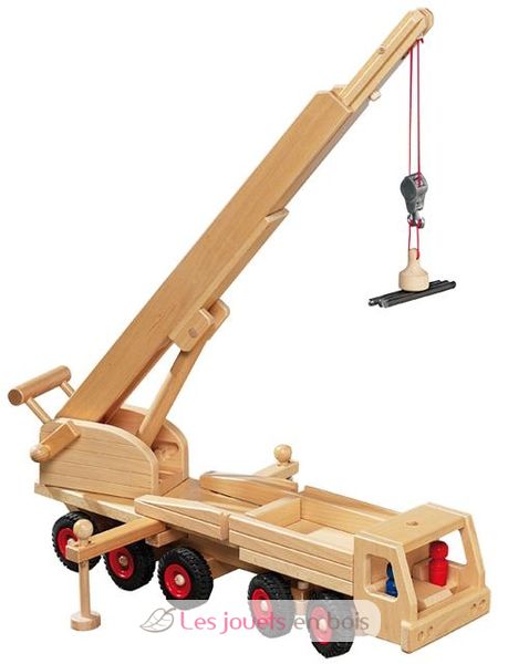 VILLFUL 3 Pièces Grue De Chantier Mini – Jouet Pivotant à Assembler, Modèle De Construction Réaliste Pour Enfant