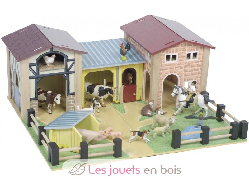 Grande ferme en bois Le Toy Van - un jouet inoubliable - grande ferme en  bois