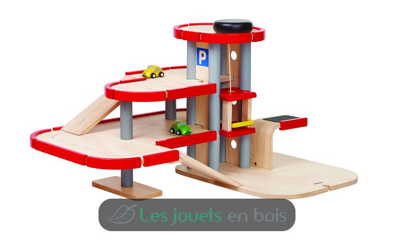 Garage de voiture en bois WOOD N PLAY : King Jouet, Activités d