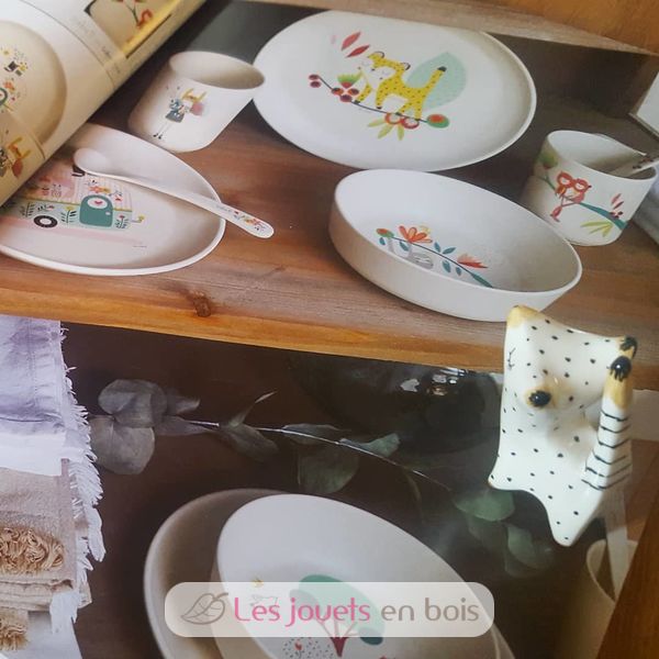 Zabeil Coffret Vaisselle En Bambou Foret Labeltour Vaisselle Bebe Puericulture Helpacreche Co Za