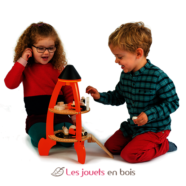 Jouet en bois Construction de fusées - Jouets en bois - Tender Leaf Toys