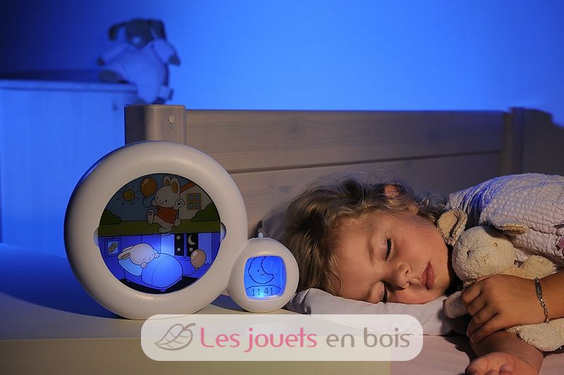 Claessens' Kid - Moon 3 en 1 (veilleuse, indicateur & réveil) - Reveil  Musical Enfant Educatif Jour/Nuit Lumineux - Blanc - Veilleuses - Achat &  prix