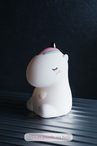 Kögler 54517 - Unicorn Mini Flyer mit Fernbedienung und USB-Kabel, fliegendes Einhorn mit LED-Lichteffekt und Propeller, manuell gesteuert, Mädchen ab 6 Jahren