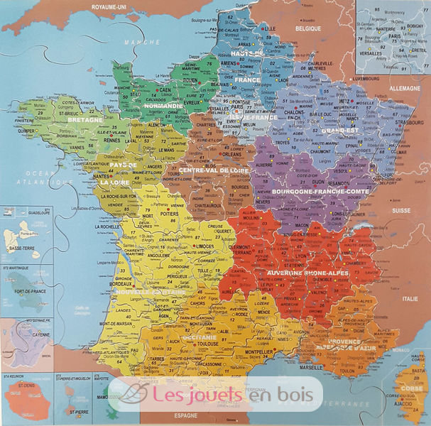 Puzzle Carte de France - 250 pièces